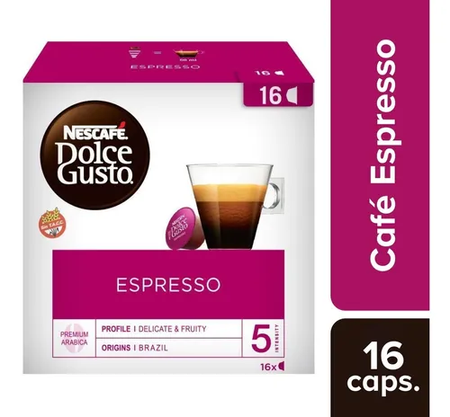 Café En Cápsulas Dolce Gusto Espresso X 16 Un