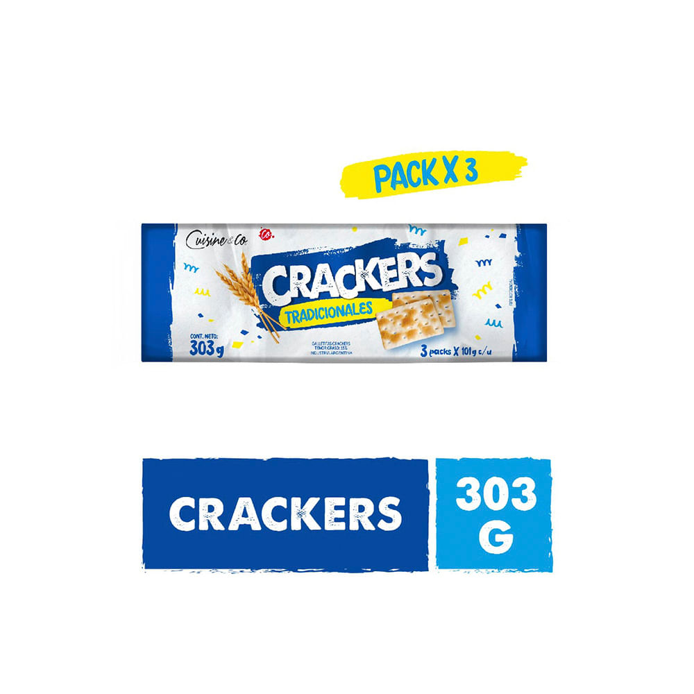 Crackers CUISINE&CO x 3U – Vea | Supermercado online: Las mejores Ofertas