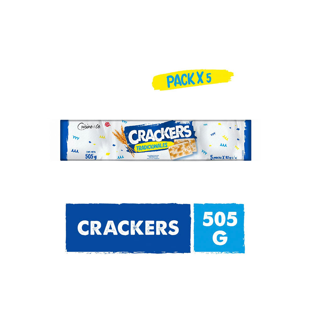 Crackers CUISINE&CO x 5U – Vea | Supermercado online: Las mejores Ofertas