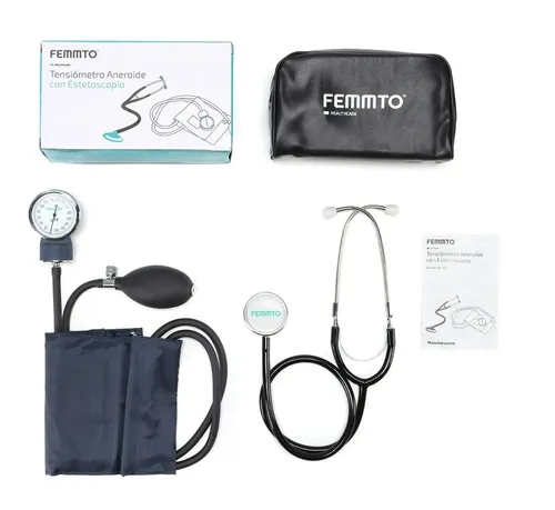 Tensiometro Manual Aneroide Con Estetoscopio Enfermería Kit
