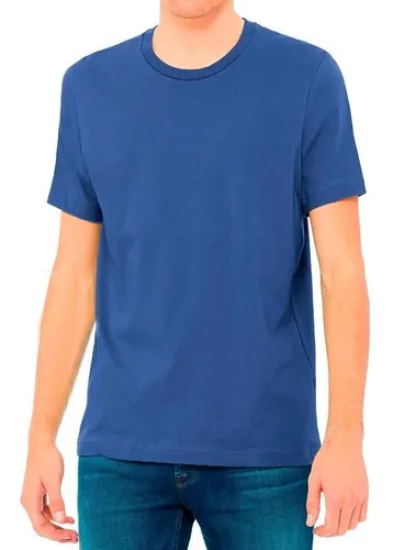 Remera Lisa Jersey Premium Peinado Manga Corta Hombre Mujer