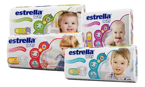Pañales Estrella Baby M / G / Xg / Xxg Hiper Pack (1 Unidad)