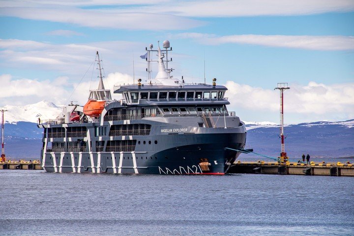 Cruceros en Ushuaia. Foto TELAM