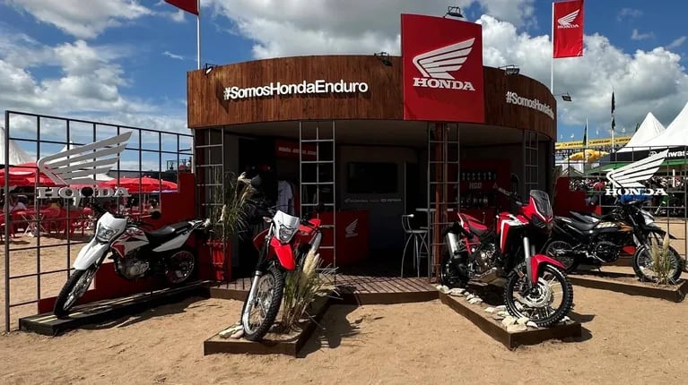 La presentación del Honda Tornado en el Enduro de Verano 2024 a finales de febrero (Foto: Honda).