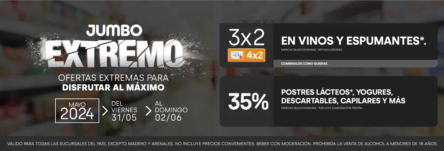 Jumbo Extremo: Promociones Exclusivas del 31 de mayo al 5 de junio
